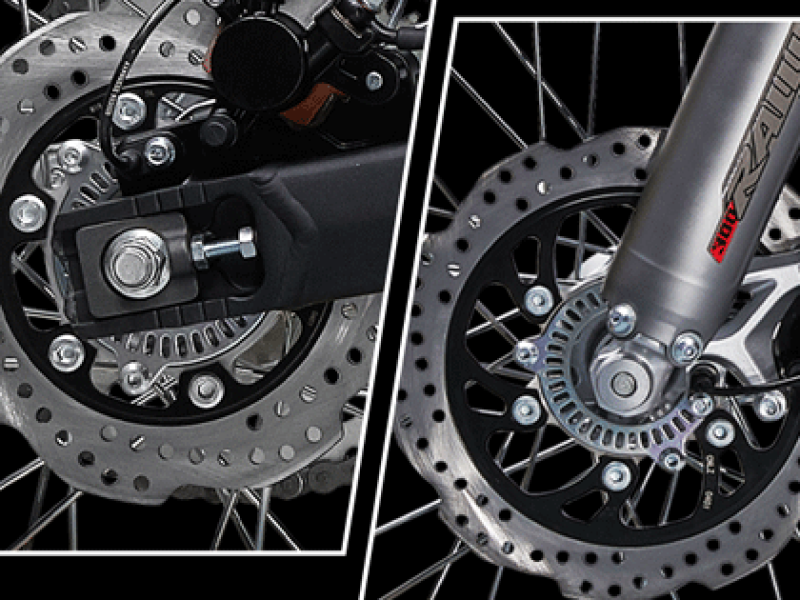 FRONT & REAR DISC BRAKES